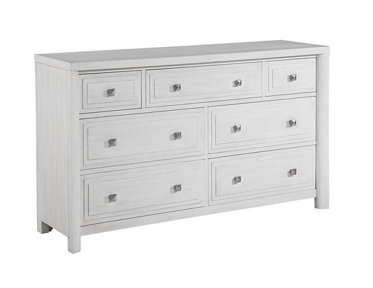 Sunset Trading - Dover 7 Drawer Bedroom  Dresser  - Cerused Dove White - AG-638-650N veiw 1