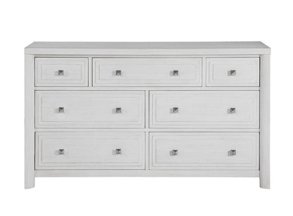 Sunset Trading - Dover 7 Drawer Bedroom  Dresser  - Cerused Dove White - AG-638-650N veiw 4