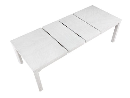Sunset Trading - Dover 7PC 60-78-96in Rectangular Expandable Dining Table Set  - Cerused Dove White - AG-638-096-901067P veiw 3