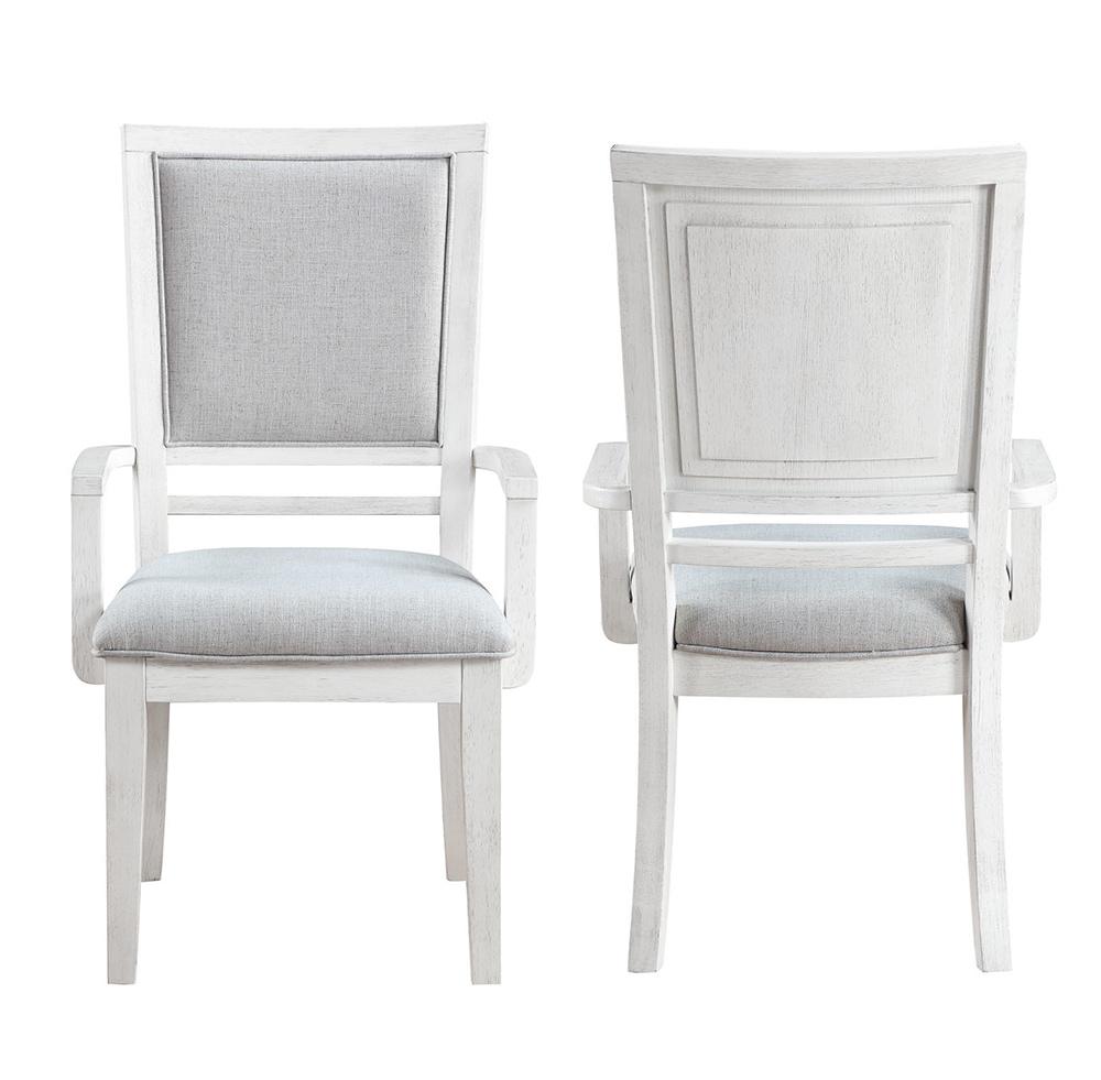 Sunset Trading - Dover Dining Chair with Arms (Set of 2) - Cerused Dove White - AG-638-906-2 veiw 2