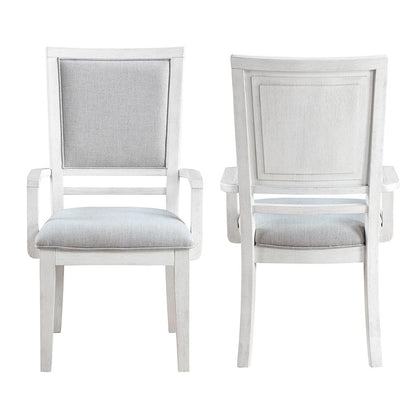 Sunset Trading - Dover Dining Chair with Arms (Set of 2) - Cerused Dove White - AG-638-906-2 veiw 2