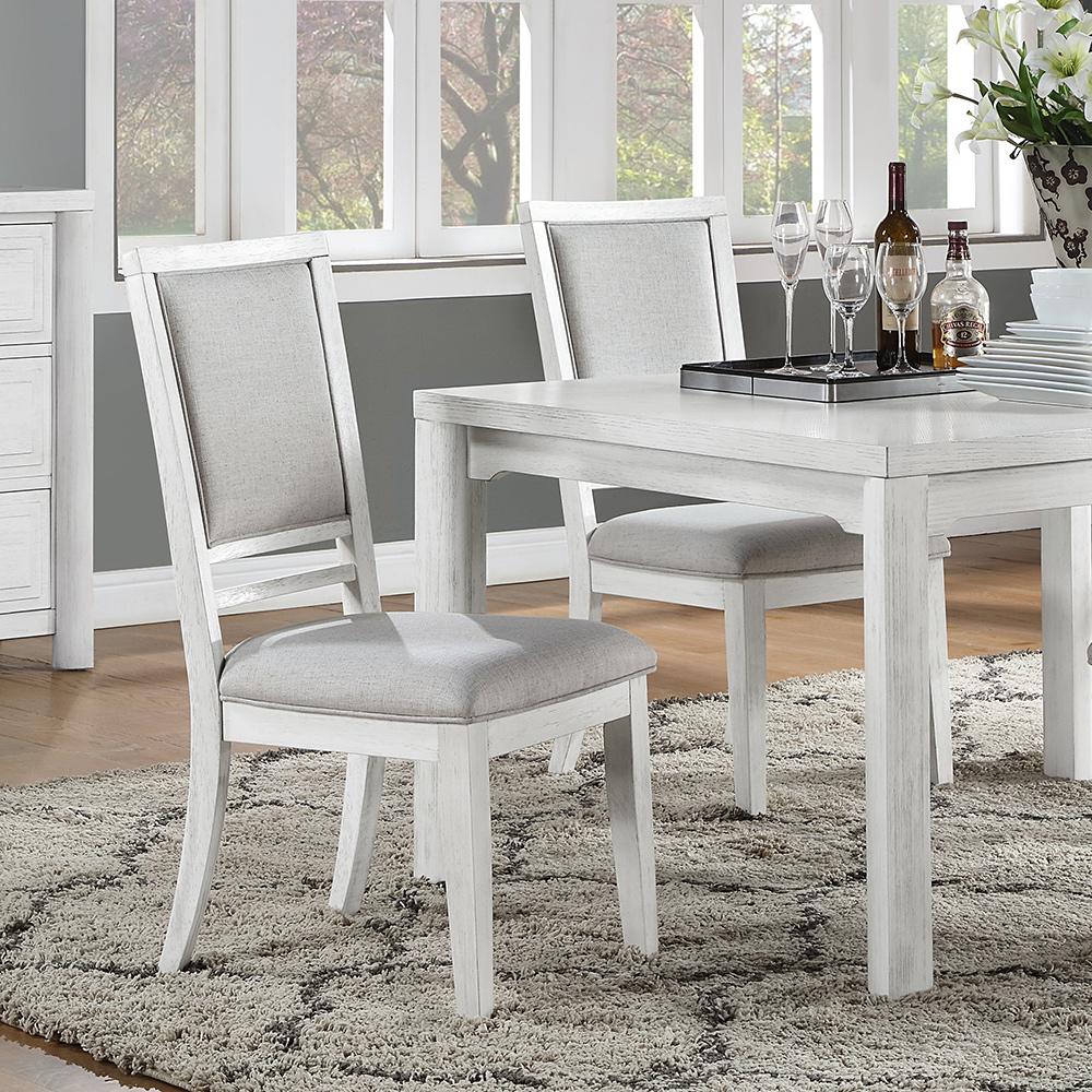 Sunset Trading - Dover Dining Side Chair (Set of 2) - Cerused Dove White - AG-638-901-2 veiw 3