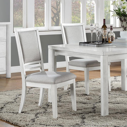 Sunset Trading - Dover Dining Side Chair (Set of 2) - Cerused Dove White - AG-638-901-2 veiw 3