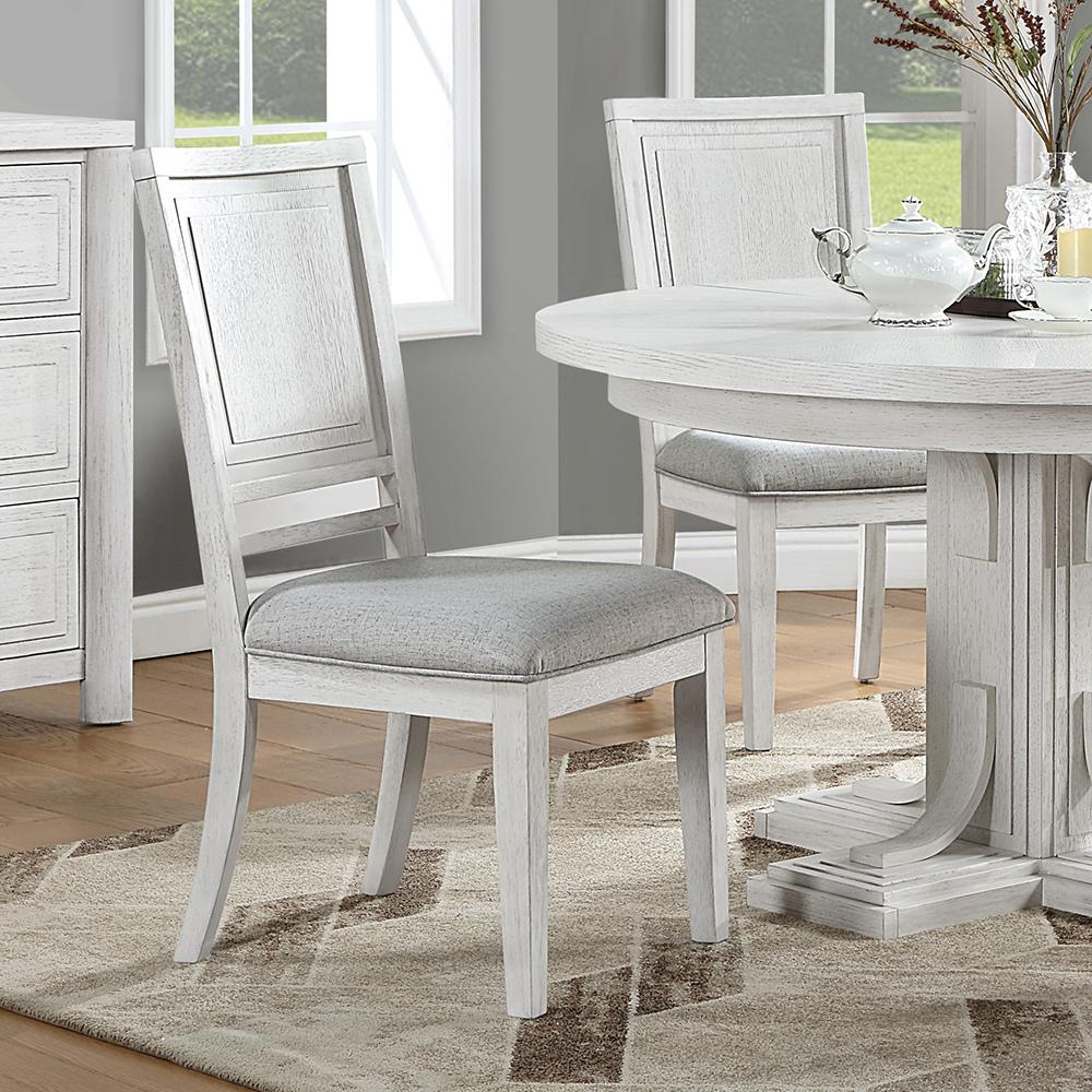 Sunset Trading - Dover Dining Side Chair (Set of 2) - Cerused Dove White - AG-638-900-2 veiw 3