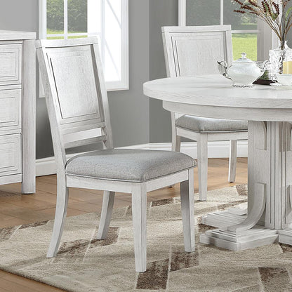 Sunset Trading - Dover Dining Side Chair (Set of 2) - Cerused Dove White - AG-638-900-2 veiw 3