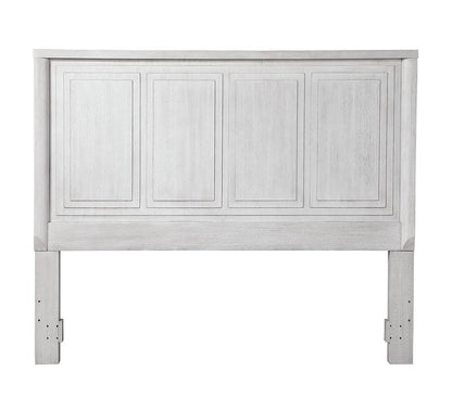Sunset Trading - Dover King Size Panel Bed Frame w Headboard, Footboard and Rails  - Cerused Dove White - AG-638-066-KB veiw 5