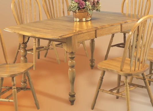Sunset Trading - Drop Leaf Extension Dining Table in Light Oak Finish - DLU-TDX3472-LO veiw 1
