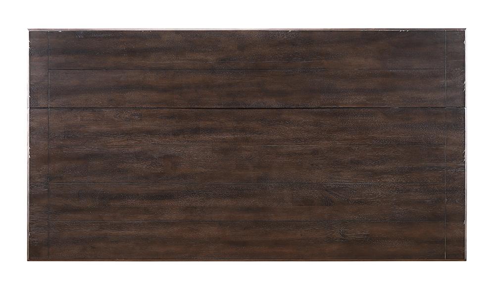 Sunset Trading - French Chic Fully-Assembled 71in Dropleaf Kitchen Island  - Distressed Antique White and Walnut Brown - DLU-FC1016 veiw 6