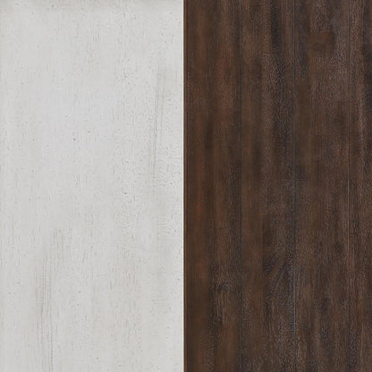 Sunset Trading - French Chic Sideboard with Storage Cabinet and Drawer  - Distressed Antique White and Walnut Brown - DLU-FC-BUF veiw 8