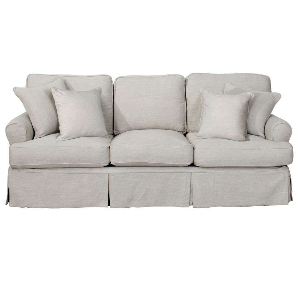 Sunset Trading - Horizon Slipcovered 88in Sofa in Light Gray - SU-117600-220591 veiw 1