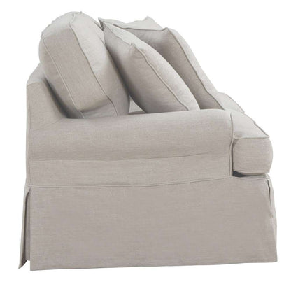 Sunset Trading - Horizon Slipcovered 88in Sofa in Light Gray - SU-117600-220591 veiw 3