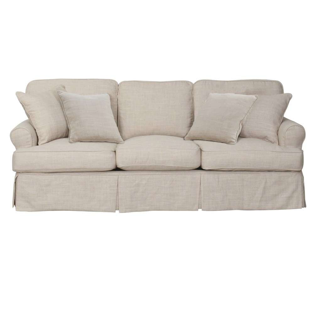 Sunset Trading - Horizon Slipcovered 88in Sofa in Linen - SU-117600-466082 veiw 1