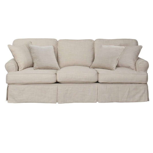 Sunset Trading - Horizon Slipcovered 88in Sofa in Linen - SU-117600-466082 veiw 1
