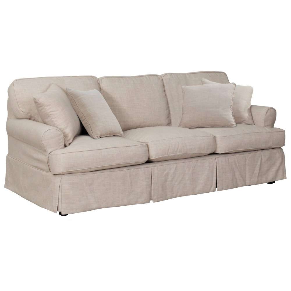 Sunset Trading - Horizon Slipcovered 88in Sofa in Linen - SU-117600-466082 veiw 2