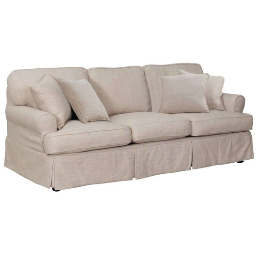 Sunset Trading - Horizon Slipcovered 88in Sofa in Linen - SU-117600-466082 veiw 2