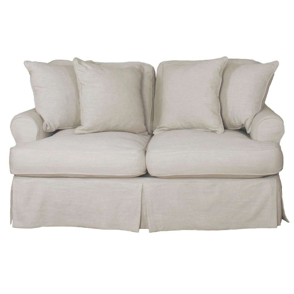 Sunset Trading - Horizon Slipcovered Loveseat in Light Gray - SU-117610-220591 veiw 1