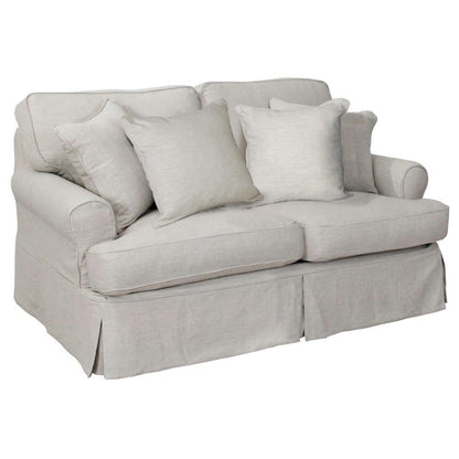 Sunset Trading - Horizon Slipcovered Loveseat in Light Gray - SU-117610-220591 veiw 2