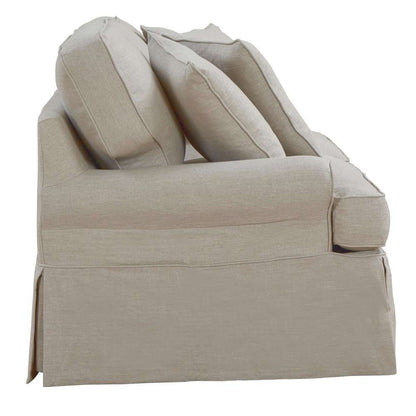 Sunset Trading - Horizon Slipcovered Loveseat in Light Gray - SU-117610-220591 veiw 3