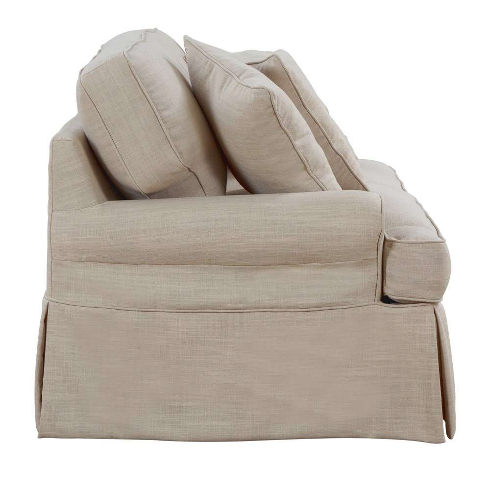 Sunset Trading - Horizon Slipcovered Loveseat in Linen - SU-117610-466082 veiw 3