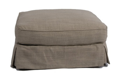 Sunset Trading - Horizon Slipcovered Ottoman in Linen - SU-117630-466082 veiw 1