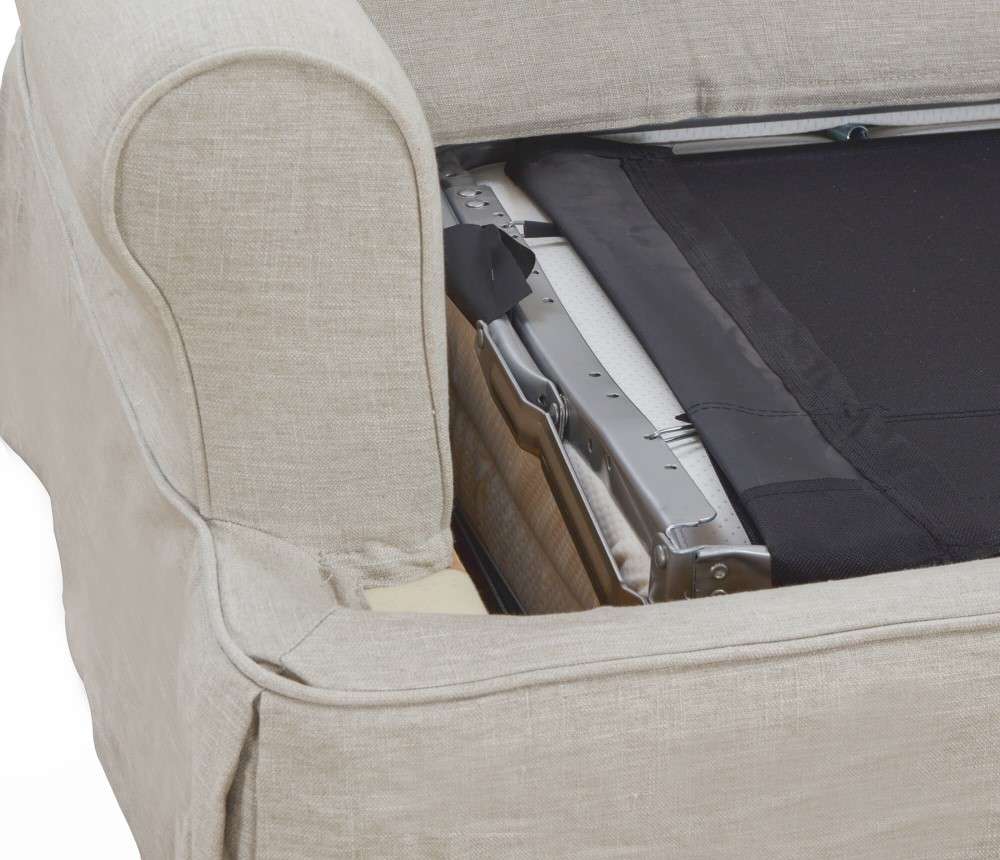 Sunset Trading - Horizon Slipcovered Sleeper Sofa and Chaise in Light Gray - SU-117678-220591 veiw 5