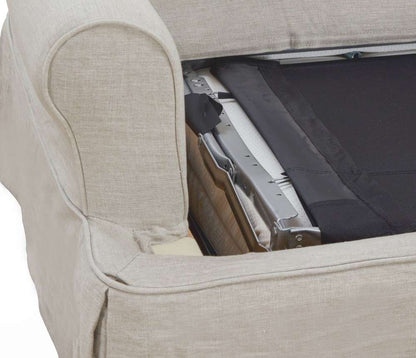 Sunset Trading - Horizon Slipcovered Sleeper Sofa and Chaise in Light Gray - SU-117678-220591 veiw 5