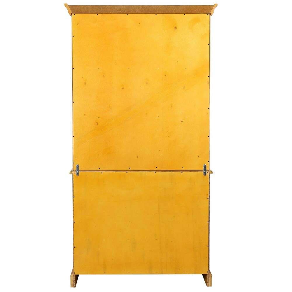 Sunset Trading - Keepsake Buffet and Lighted Hutch in Light Oak Finish - DLU-19-BH-LO veiw 3