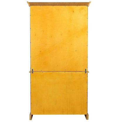 Sunset Trading - Keepsake Buffet and Lighted Hutch in Light Oak Finish - DLU-19-BH-LO veiw 3
