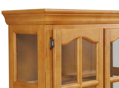Sunset Trading - Keepsake Buffet and Lighted Hutch in Light Oak Finish - DLU-19-BH-LO veiw 5