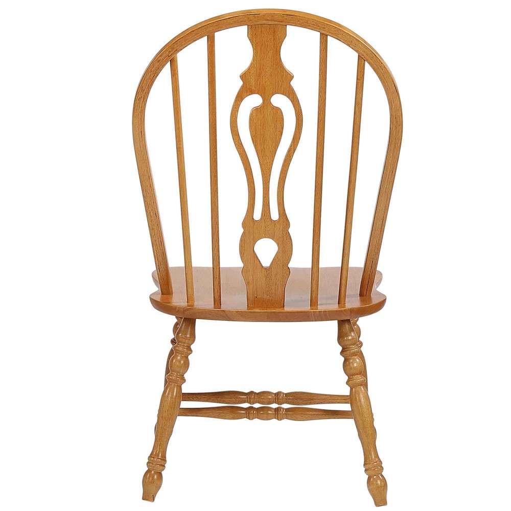 Sunset Trading - Keyhole Dining Chair in Light Oak (Set of 2) - DLU-124-S-LO-2 veiw 3