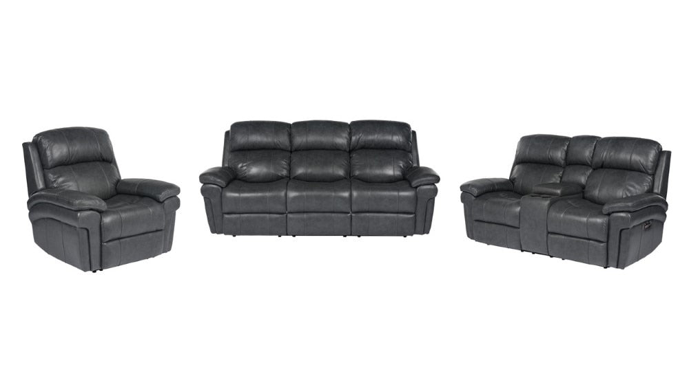 Sunset Trading - Luxe Leather 3 Piece Reclining Living Room Set With Power Headrests - SU-9102-94-1394-3PC_CLOSEOUT veiw 2