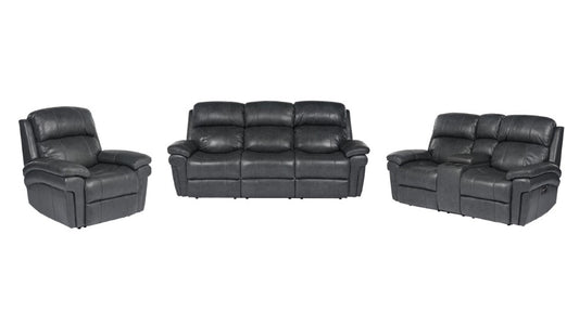 Sunset Trading - Luxe Leather 3 Piece Reclining Living Room Set With Power Headrests - SU-9102-94-1394-3PC_CLOSEOUT veiw 2