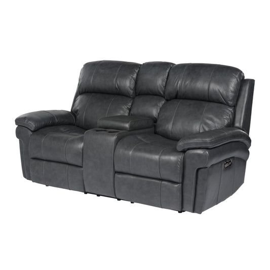 Sunset Trading - Luxe Leather Reclining Loveseat With Power Headrest And Console - SU-9102-94-1394-73_CLOSEOUT veiw 1
