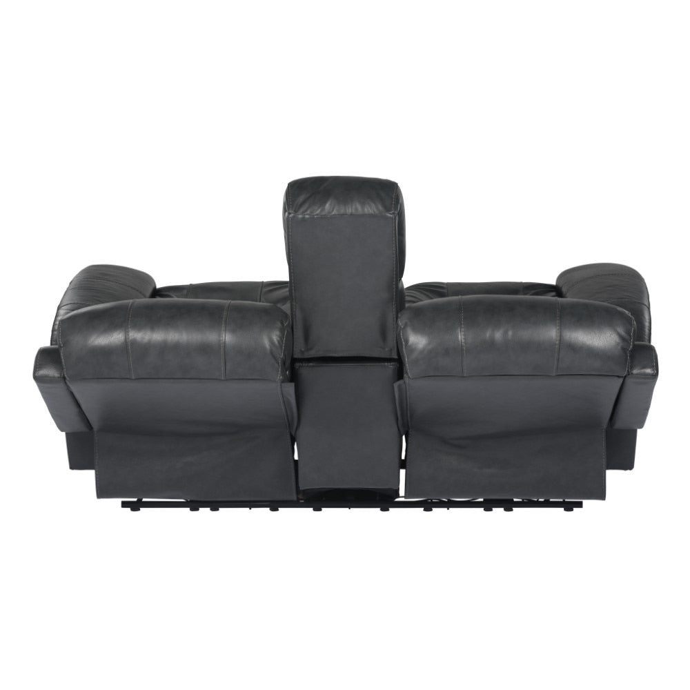 Sunset Trading - Luxe Leather Reclining Loveseat With Power Headrest And Console - SU-9102-94-1394-73_CLOSEOUT veiw 5