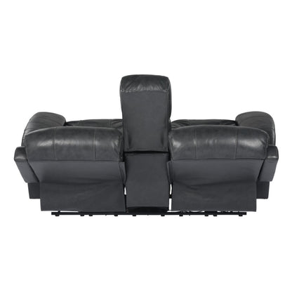 Sunset Trading - Luxe Leather Reclining Loveseat With Power Headrest And Console - SU-9102-94-1394-73_CLOSEOUT veiw 5