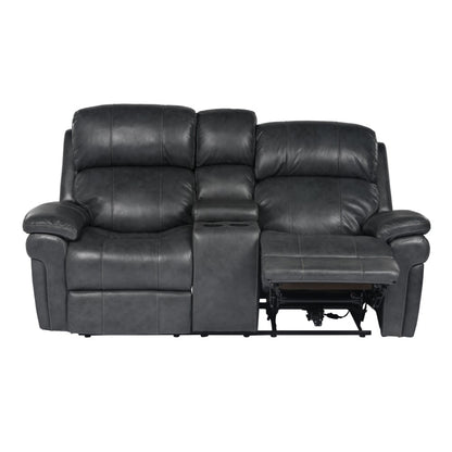 Sunset Trading - Luxe Leather Reclining Loveseat With Power Headrest And Console - SU-9102-94-1394-73_CLOSEOUT veiw 6