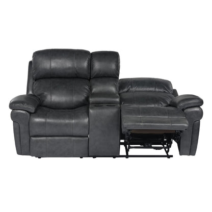 Sunset Trading - Luxe Leather Reclining Loveseat With Power Headrest And Console - SU-9102-94-1394-73_CLOSEOUT veiw 7