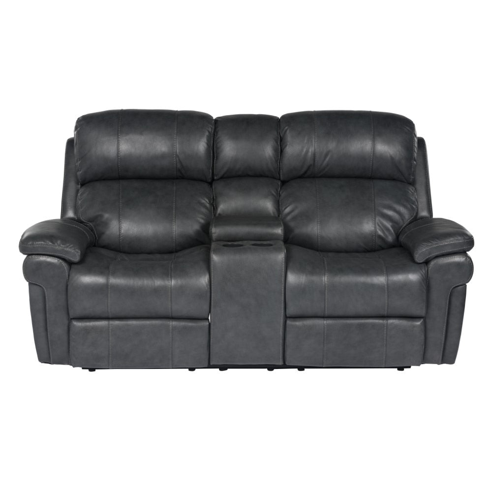 Sunset Trading - Luxe Leather Reclining Loveseat With Power Headrest And Console - SU-9102-94-1394-73_CLOSEOUT veiw 8