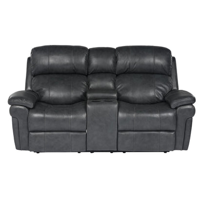 Sunset Trading - Luxe Leather Reclining Loveseat With Power Headrest And Console - SU-9102-94-1394-73_CLOSEOUT veiw 8