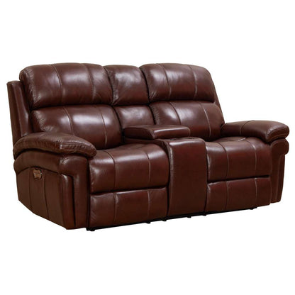 Sunset Trading -  Luxe Leather  Reclining Loveseat with Power Headrest  - SU-9102-88-1394-73_CLOSEOUT veiw 1