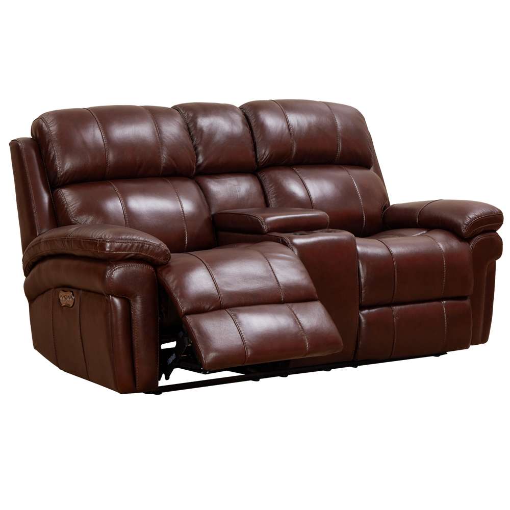 Sunset Trading -  Luxe Leather  Reclining Loveseat with Power Headrest  - SU-9102-88-1394-73_CLOSEOUT veiw 4