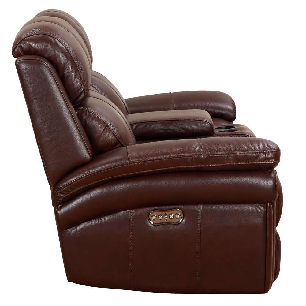 Sunset Trading -  Luxe Leather  Reclining Loveseat with Power Headrest  - SU-9102-88-1394-73_CLOSEOUT veiw 6