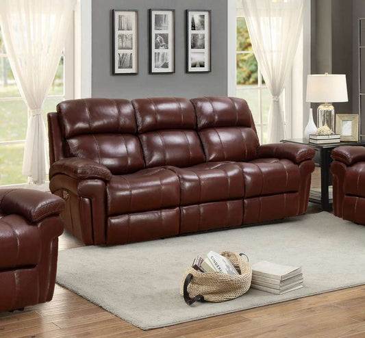 Sunset Trading -  Luxe Leather  Reclining Sofa with Power Headrest  - SU-9102-88-1394-58_CLOSEOUT veiw 2