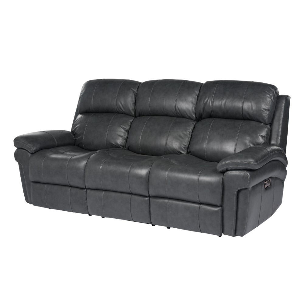 Sunset Trading - Luxe Leather Reclining Sofa With Power Headrest - SU-9102-94-1394-58_CLOSEOUT veiw 2