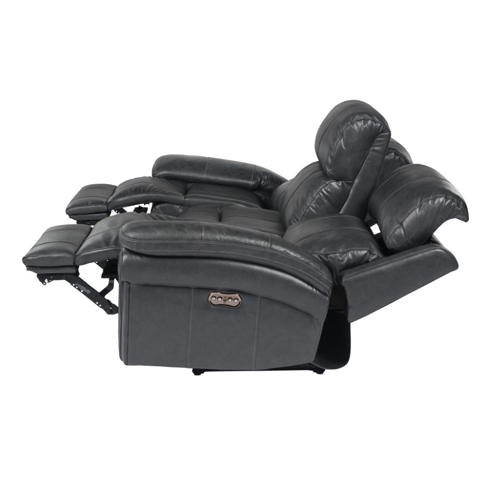 Sunset Trading - Luxe Leather Reclining Sofa With Power Headrest - SU-9102-94-1394-58_CLOSEOUT veiw 5