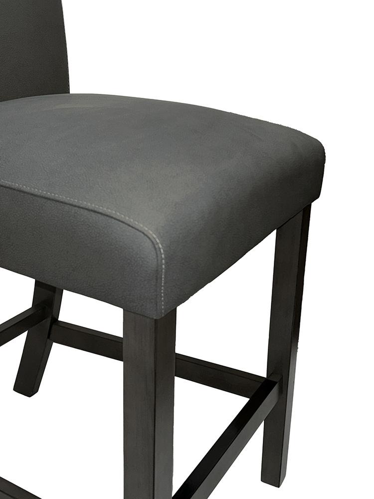 Sunset Trading - Lyons 24in Parsons Padded Dining Stool (Set of 2) - Dark Gray/Brown Wood Legs - CR-TA078-24-2 veiw 5