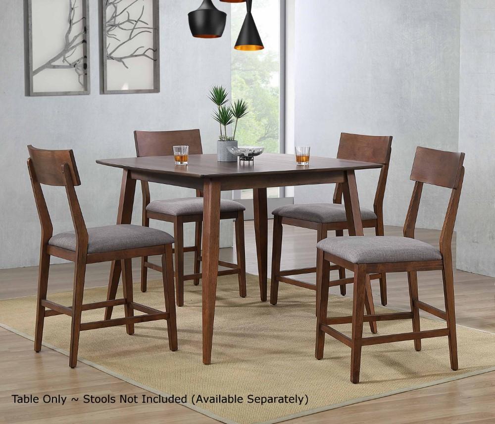 Sunset Trading - Mid Century 48in Square Counter Height Pub Dining Table - DLU-MC4848 veiw 3