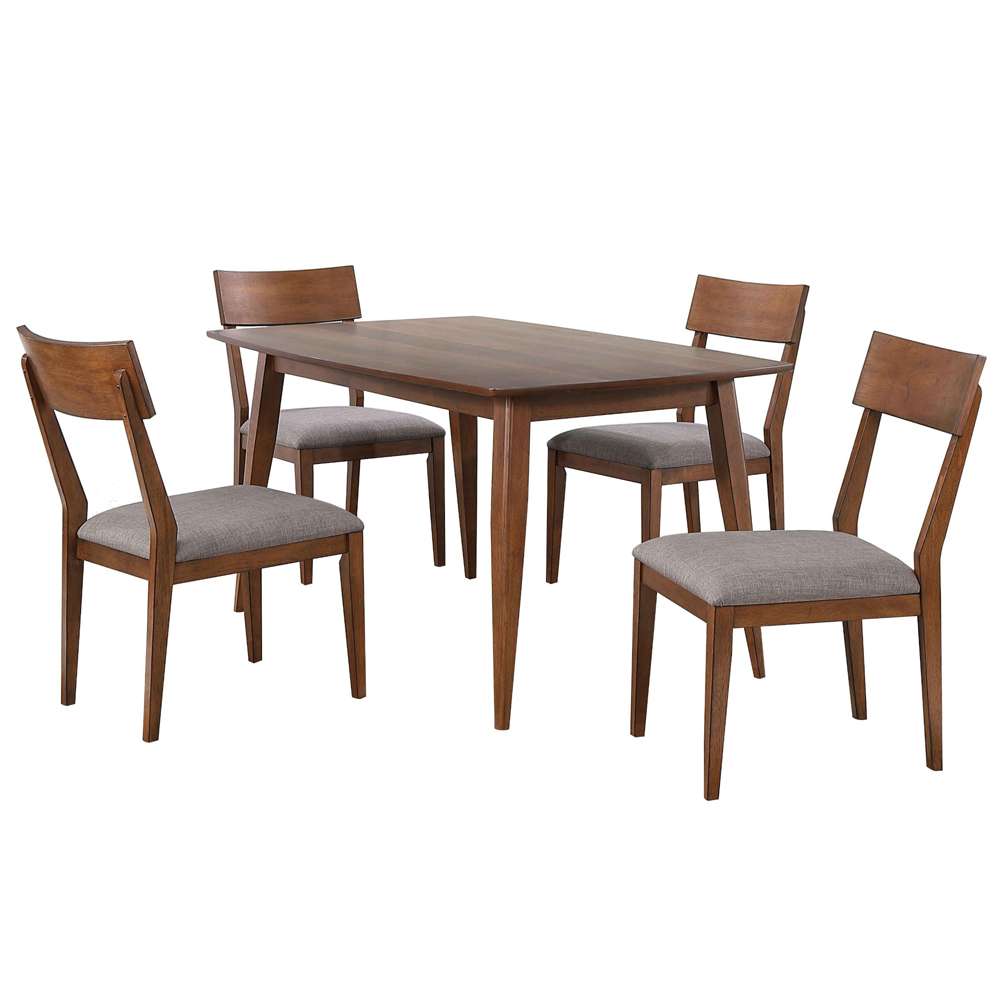 Sunset Trading -  Mid Century 5 Piece 60in Rectangular Dining Table Set  - DLU-MC3660-C45-5P veiw 1