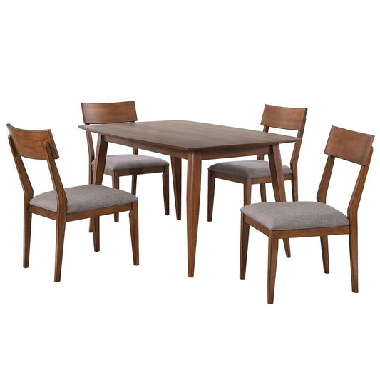 Sunset Trading -  Mid Century 5 Piece 60in Rectangular Dining Table Set  - DLU-MC3660-C45-5P veiw 1