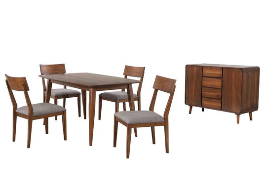 Sunset Trading -  Mid Century 6 Piece 60in Rectangular Dining Table Set  - DLU-MC3660-C45-SR6P veiw 1